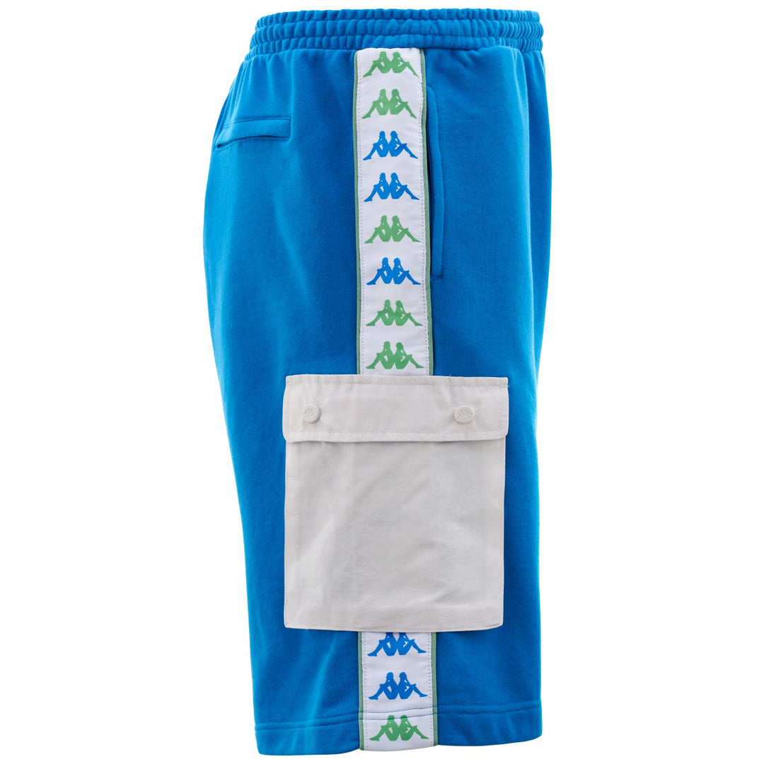 Shorts Man 222 BANDA SANCIO Sport  Shorts BLUE SMURF-GREY LT-GREEN DUSTY Dressed Front (jpg Rgb)	