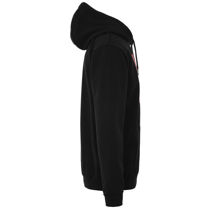 Fleece Man LOGO EVAN Jumper BLACK Dressed Front (jpg Rgb)	