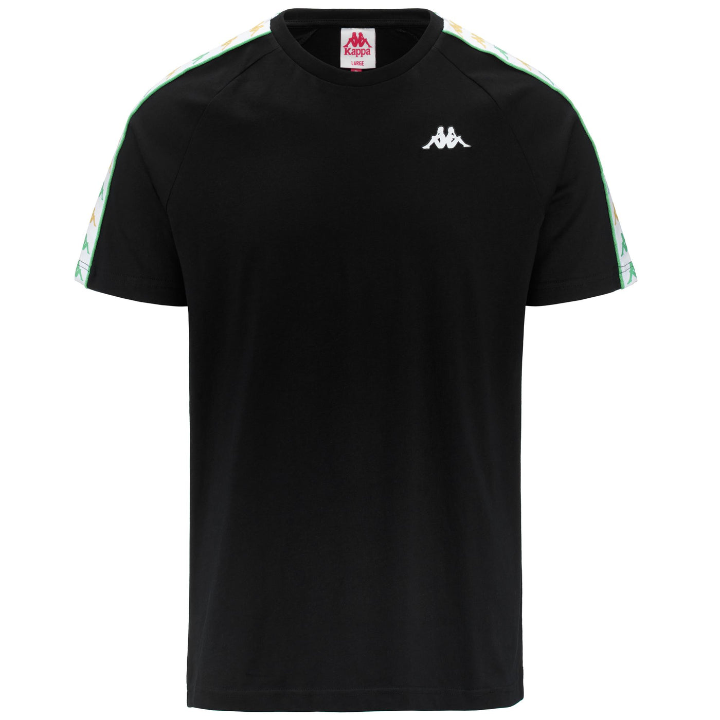 T-ShirtsTop Man 222 BANDA COENI SLIM T-Shirt BLACK-WHITE-GREEN DUSTY Photo (jpg Rgb)			