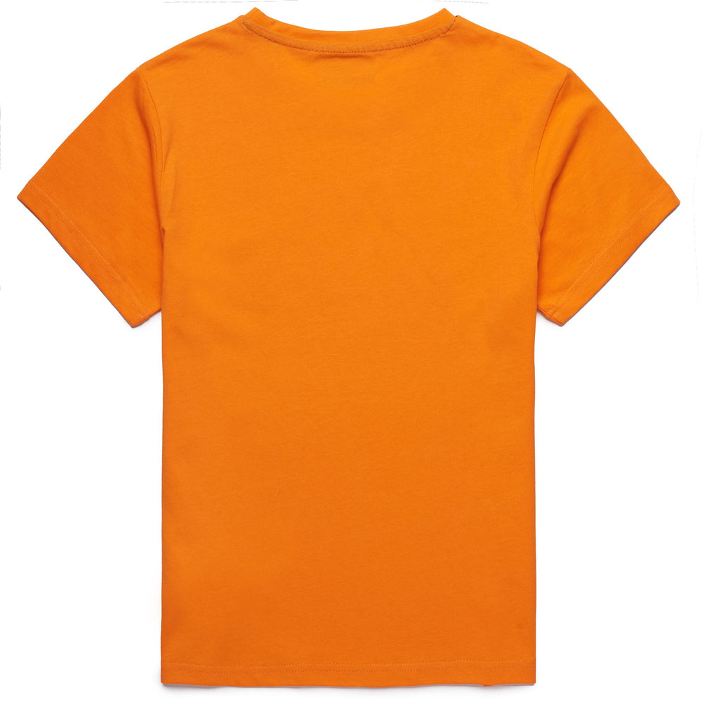 T-ShirtsTop Boy LOGO BOLLENGO KID T-Shirt ORANGE VIBRANT Dressed Front (jpg Rgb)	