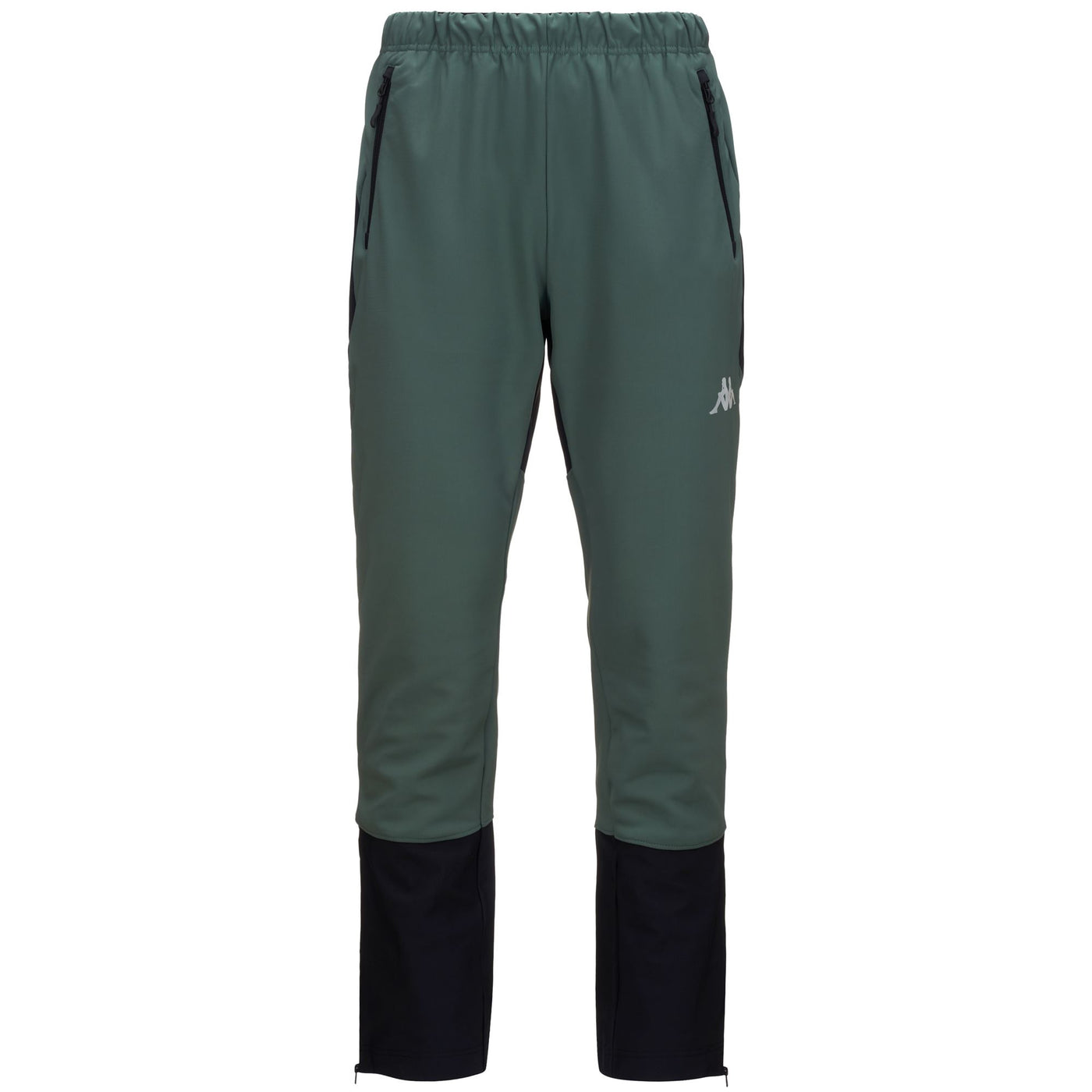 Pants Man 3CENTO   307 Sport Trousers GREEN DK FOREST - BLACK PURE Photo (jpg Rgb)			
