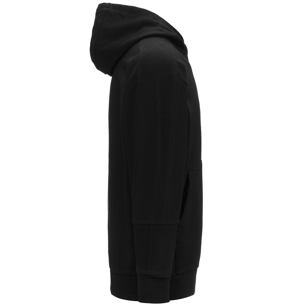 Fleece Man AUTHENTIC GIANO ORGANIC Jumper BLACK Dressed Front (jpg Rgb)	