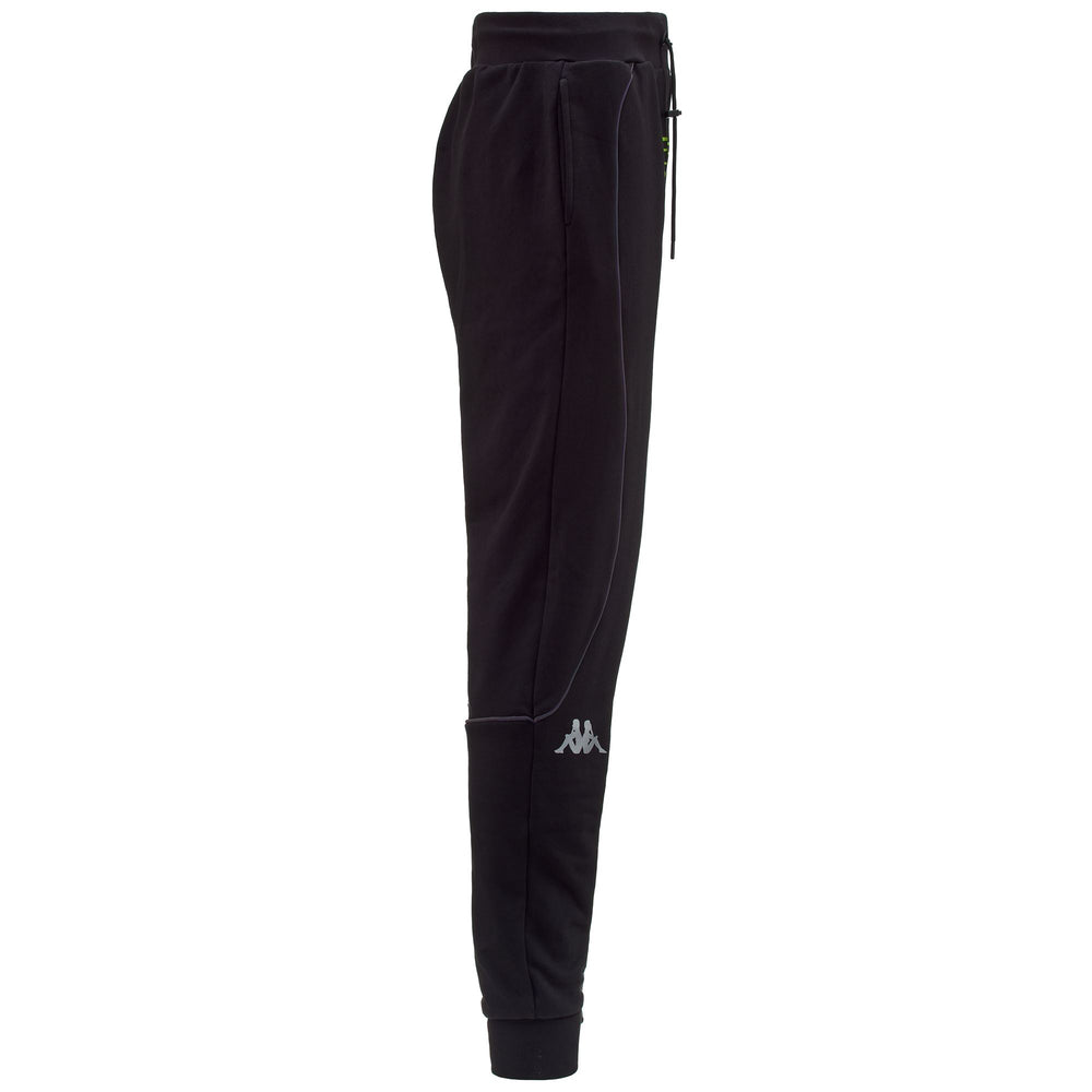 Pants Man AUTHENTIC DPG BYRO Sport Trousers BLACK-GREY SILVER-GREEN LIME Dressed Front (jpg Rgb)	