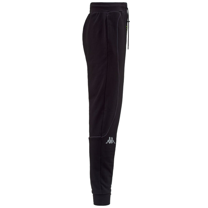 Pants Man AUTHENTIC DPG BYRO Sport Trousers BLACK-GREY SILVER-GREEN LIME Dressed Front (jpg Rgb)	