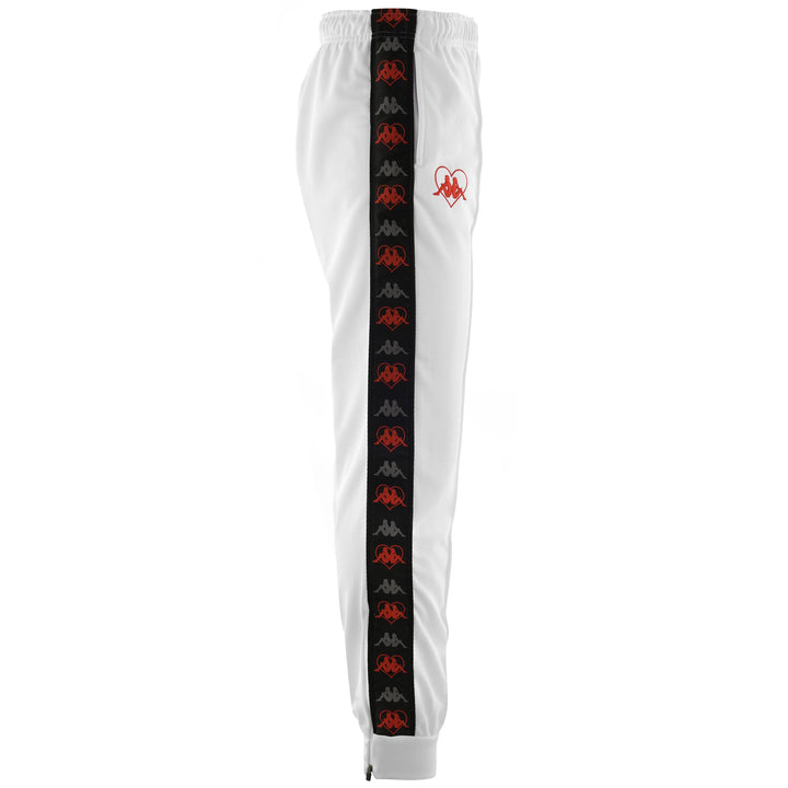Pants Man AUTHENTIC LEO Sport Trousers WHITE-BLACK-GREY ANTHRACITE-RED Dressed Front (jpg Rgb)	