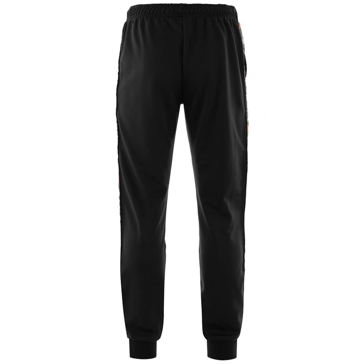 Pants Man AUTHENTIC LEO Sport Trousers BLACK-GREYDK-RED Dressed Side (jpg Rgb)		