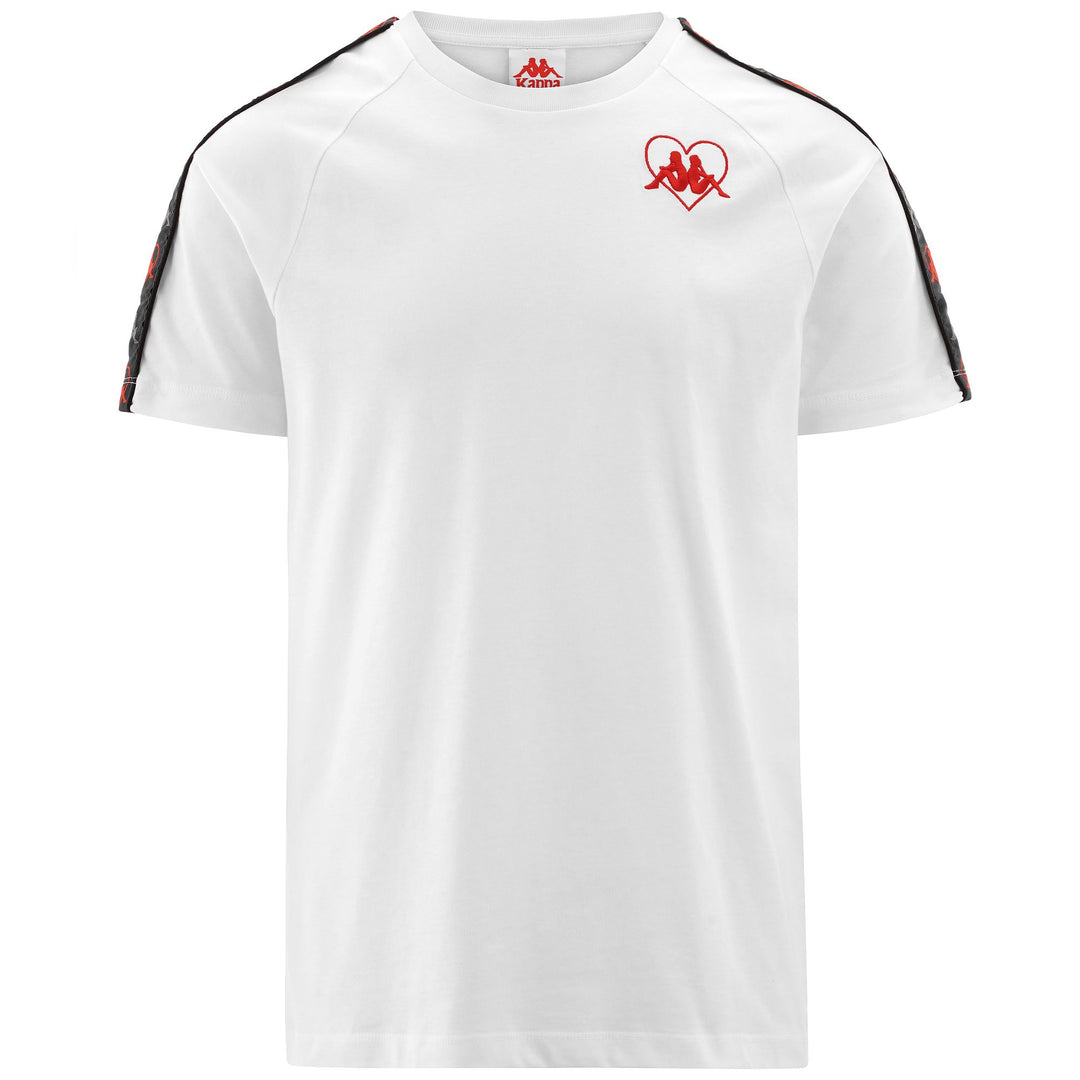 T-ShirtsTop Man AUTHENTIC LEON T-Shirt WHITE-BLACK-GREY ANTHRACITE-RED Photo (jpg Rgb)			