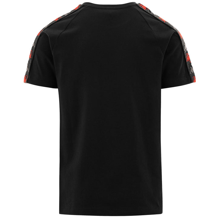T-ShirtsTop Man AUTHENTIC LEON T-Shirt BLACK-GREYDK-RED Dressed Side (jpg Rgb)		