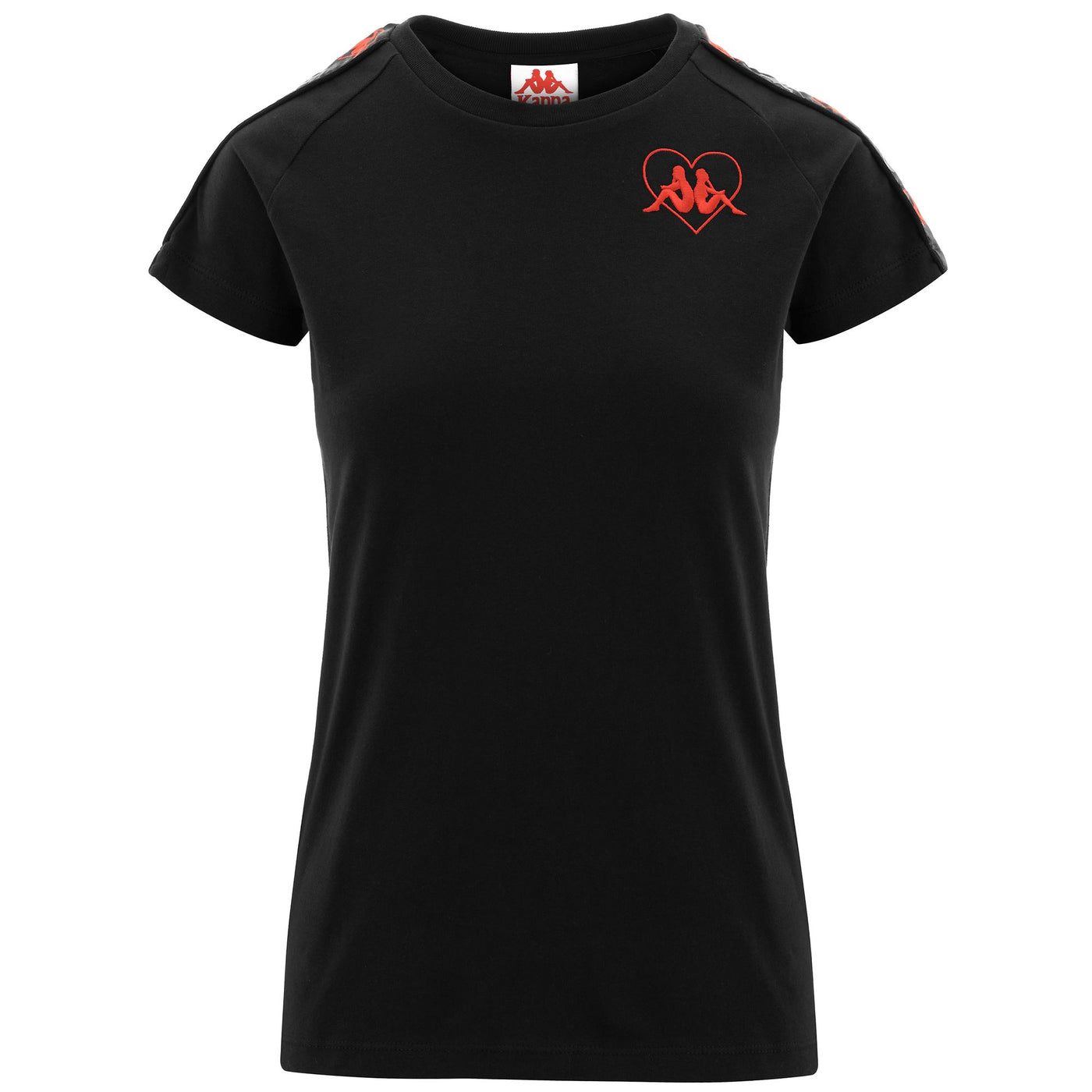 T-ShirtsTop Woman AUTHENTIC LINA T-Shirt BLACK-GREYDK-RED Photo (jpg Rgb)			