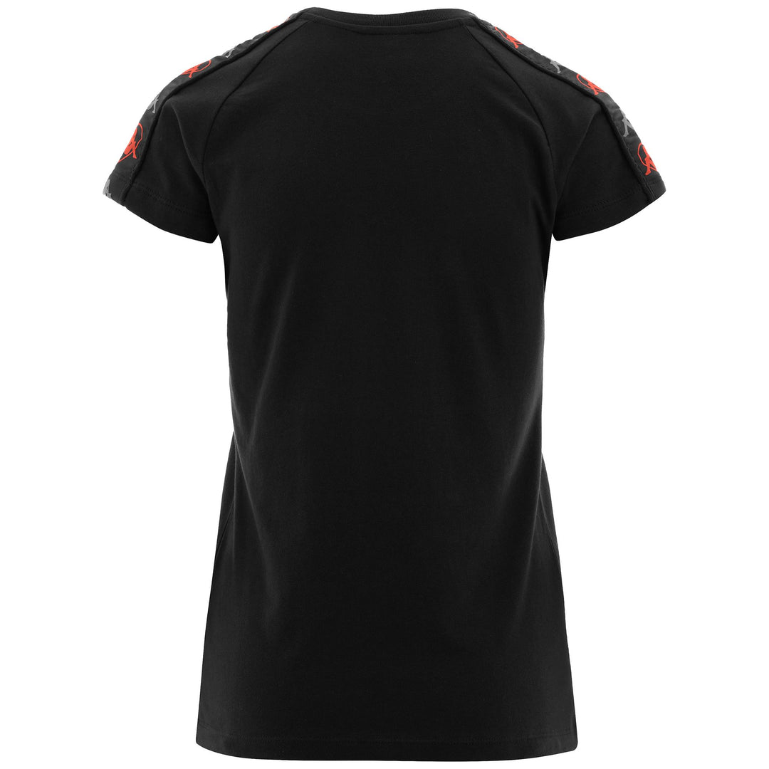 T-ShirtsTop Woman AUTHENTIC LINA T-Shirt BLACK-GREYDK-RED Dressed Side (jpg Rgb)		
