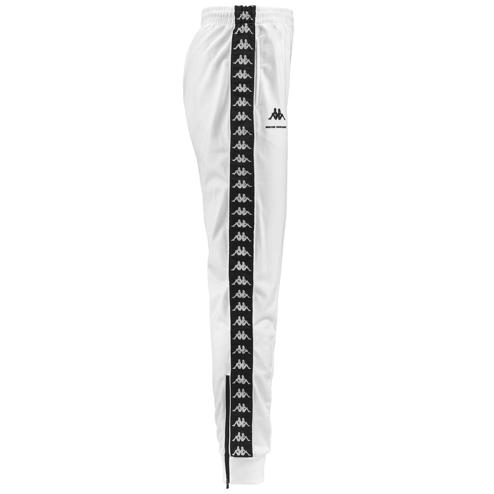 Pants Man 222 BANDA DPG BRAWER Sport Trousers WHITE-BLACK Dressed Front (jpg Rgb)	