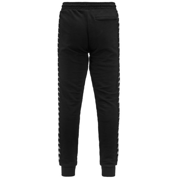 Pants Man 222 BANDA DPG BOMI Sport Trousers BLACK-WHITE-ORANGE TURMERIC Dressed Side (jpg Rgb)		