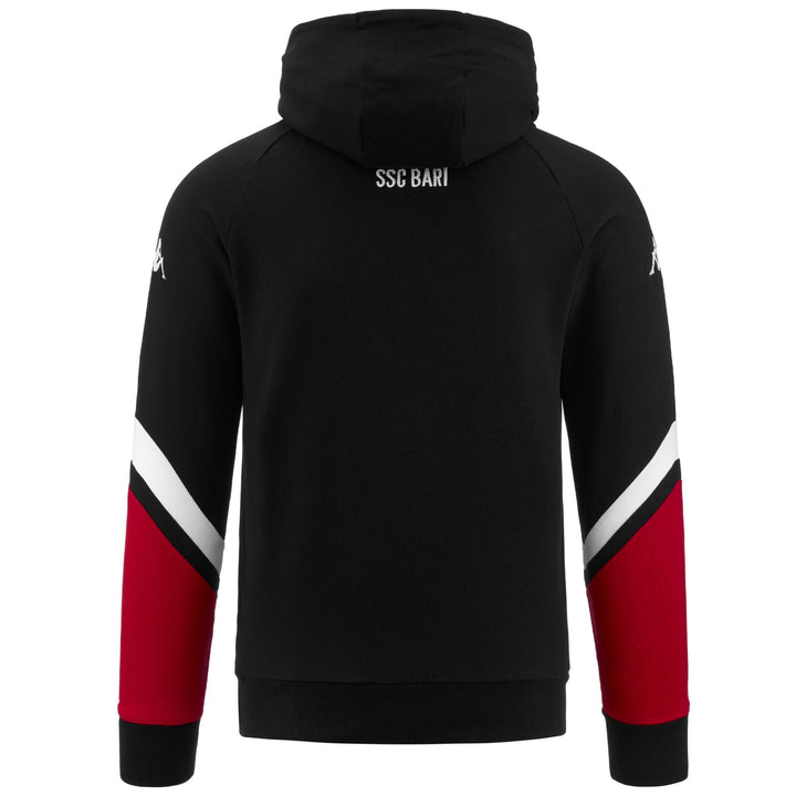 Fleece Man AWETYK BARI Jumper BLACK-WHITE-RED Dressed Side (jpg Rgb)		