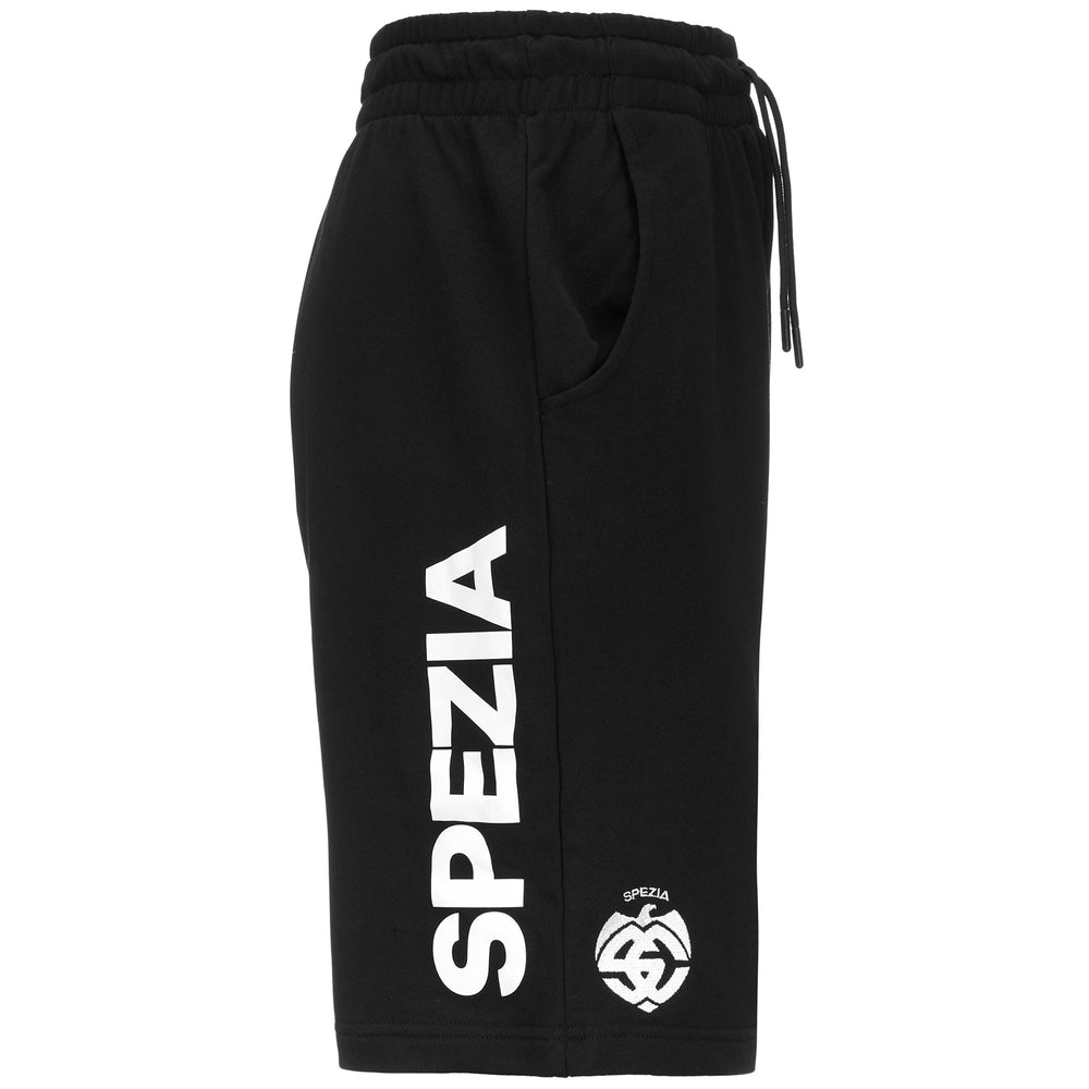 Shorts Man ALLOUCS SPEZIA Sport  Shorts BLACK-WHITE Dressed Front (jpg Rgb)	