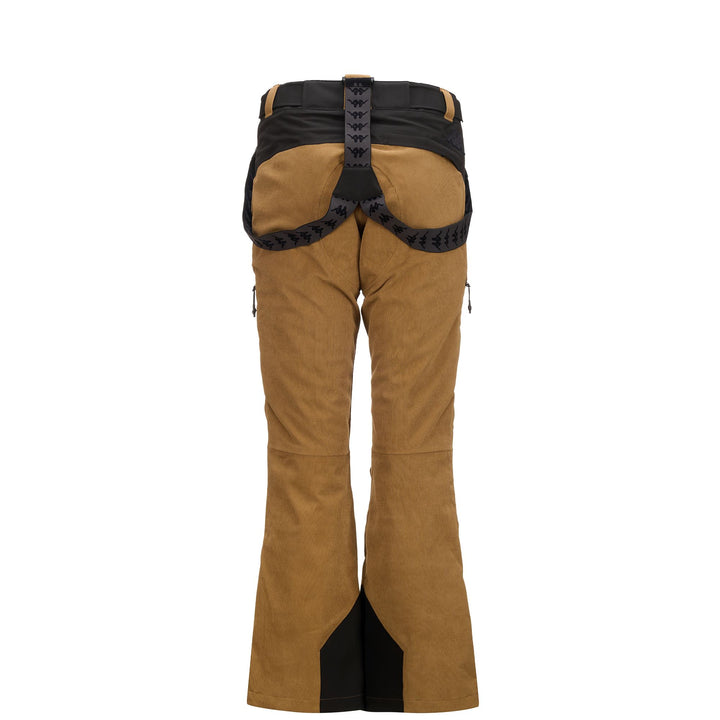Pants Woman 6CENTO  665V Sport Trousers BROWN BONE - BLACK Dressed Side (jpg Rgb)		