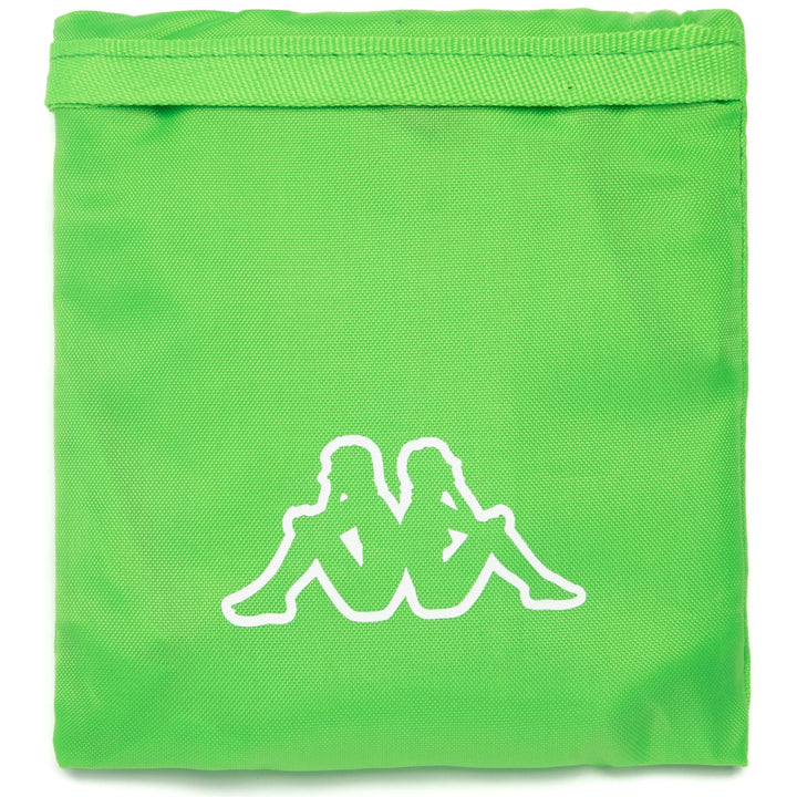 Bags Unisex LOGO GALEV Shopping Bag GREEN FLUO Dressed Side (jpg Rgb)		