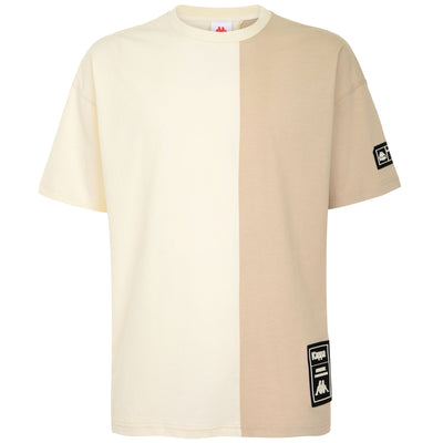 T-ShirtsTop Man AUTHENTIC TIER ONE LODO T-Shirt WHITE ANTIQUE - BEIGE LT | kappa Photo (jpg Rgb)			