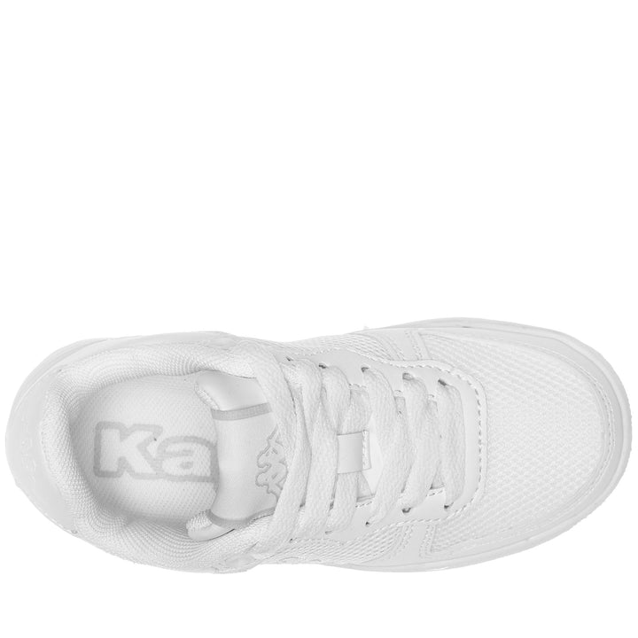 Sneakers Kid unisex LOGO MASERTA 2 KID Low Cut WHITE Dressed Back (jpg Rgb)		