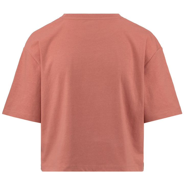 T-ShirtsTop Woman LOGO 365 DUSSA T-Shirt BROWN CAMEO Dressed Side (jpg Rgb)		