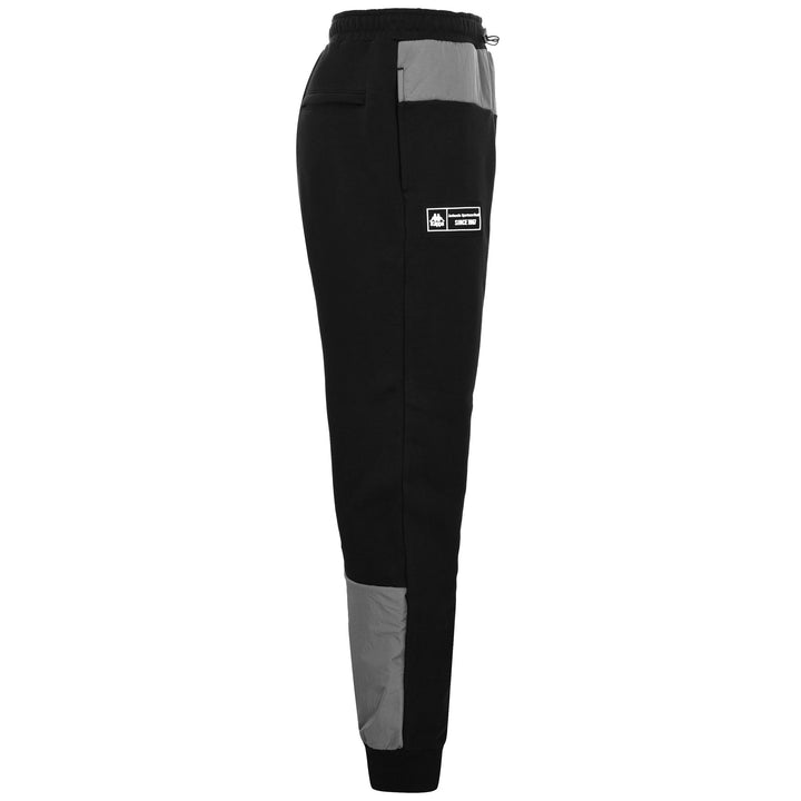 Pants Man AUTHENTIC TECH VERTED Sport Trousers BLACK SMOKE-GREY STEEL Dressed Front (jpg Rgb)	