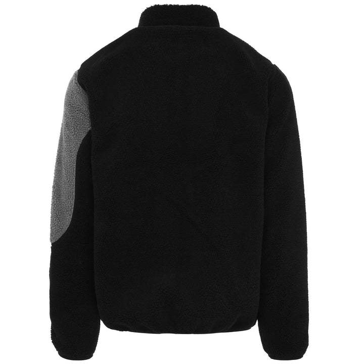 Fleece Man AUTHENTIC TECH VINGT Jacket BLACK SMOKE-GREY STEEL Dressed Side (jpg Rgb)		