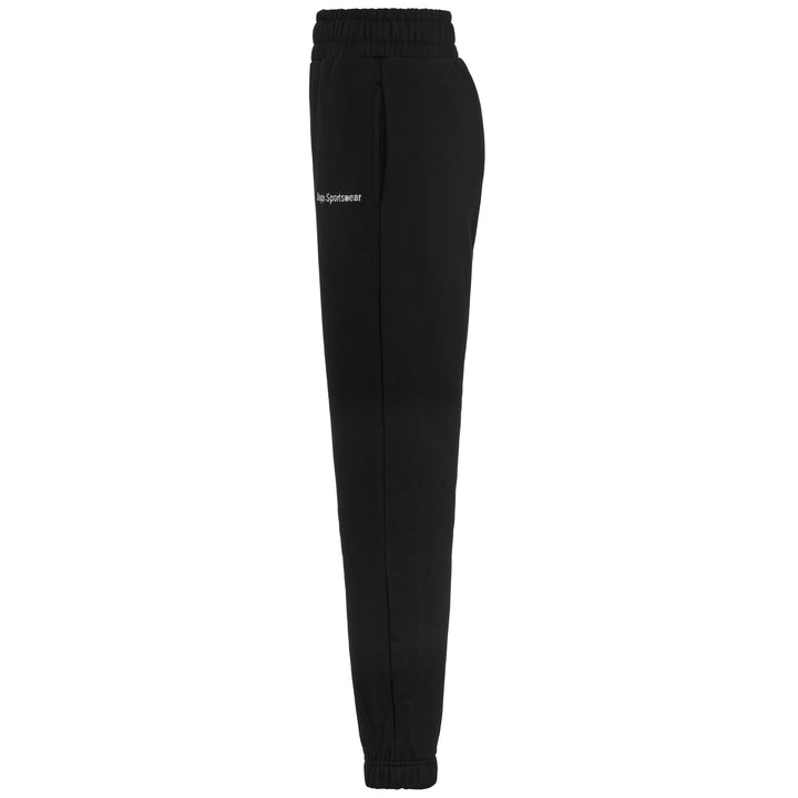 Pants Woman AUTHENTIC VEGHY Sport Trousers BLACK-BEIGE NATURALE Dressed Back (jpg Rgb)		