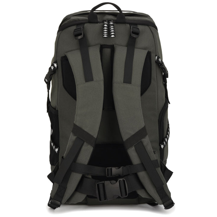 Bags Unisex NAZZUR Backpack GREEN INK - BLACK Dressed Side (jpg Rgb)		