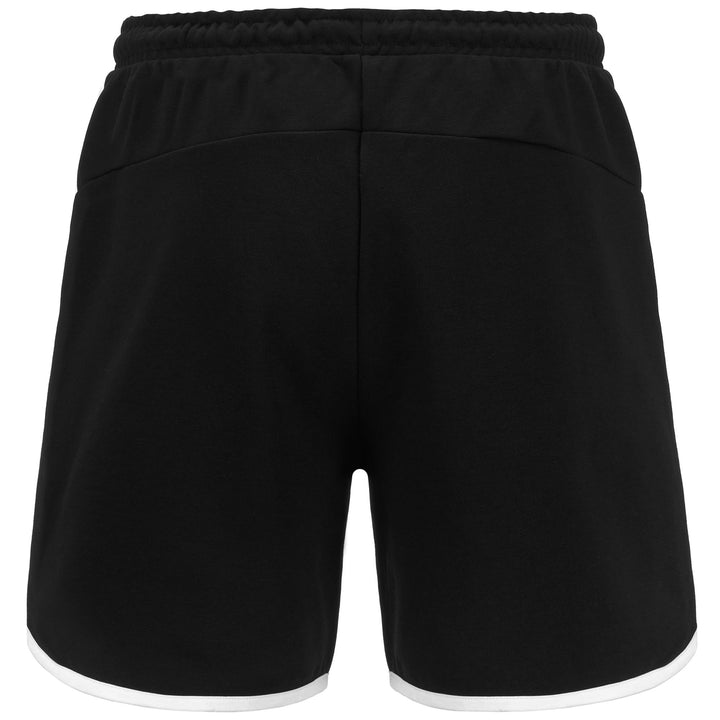 Shorts Man LOGO ELE Sport  Shorts BLACK - WHITE Dressed Side (jpg Rgb)		