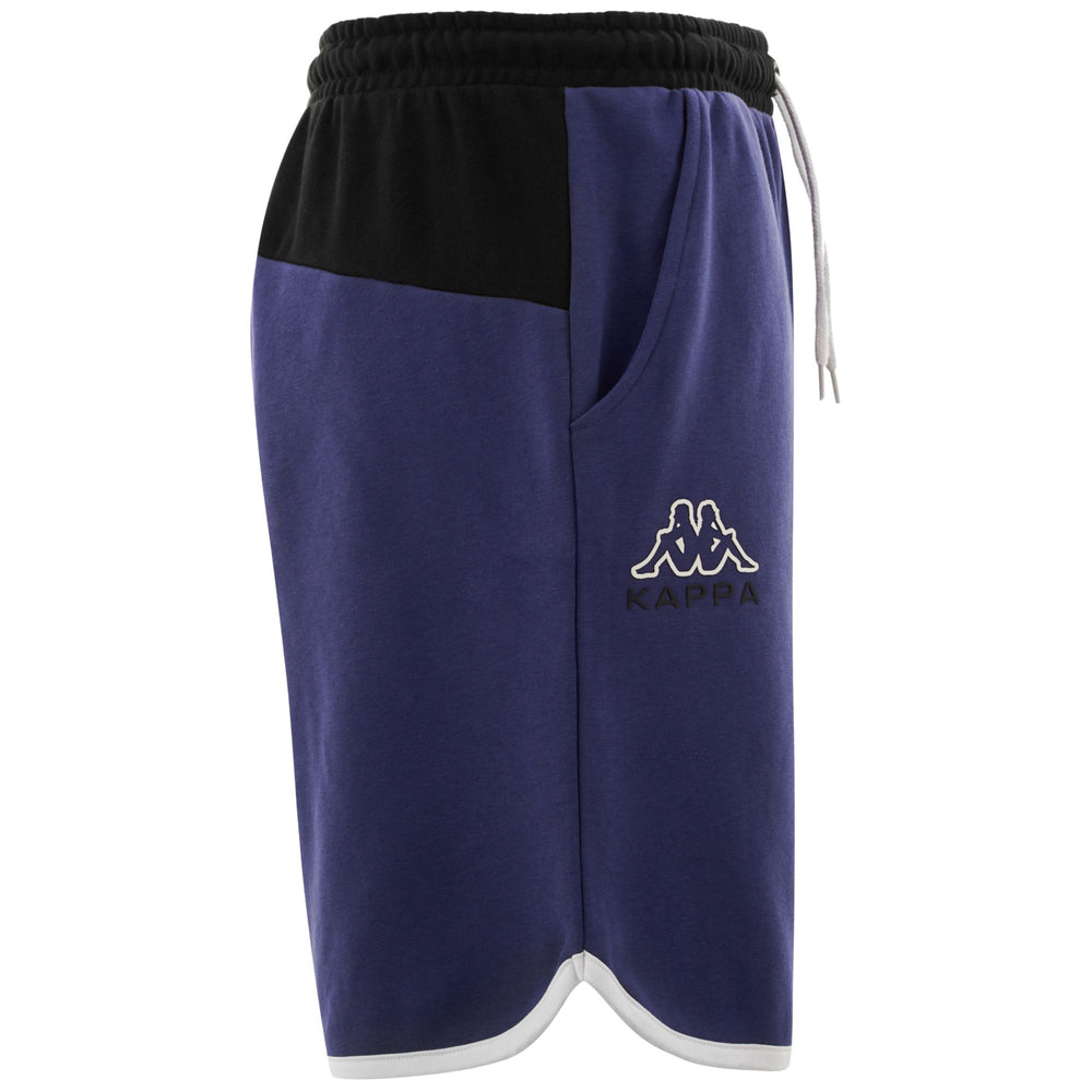 Shorts Man LOGO ELE Sport  Shorts BLUE PRINT - BLACK - WHITE Dressed Front (jpg Rgb)	