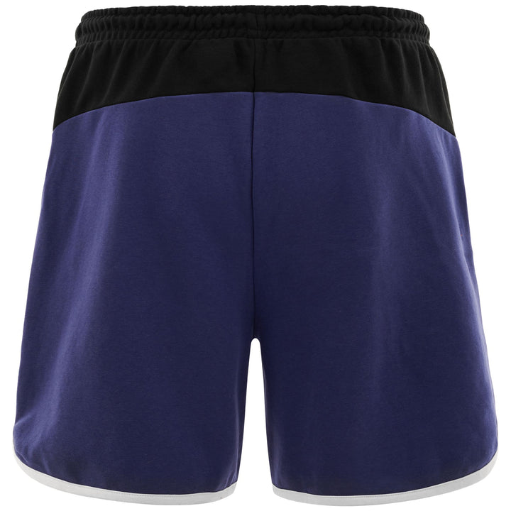 Shorts Man LOGO ELE Sport  Shorts BLUE PRINT - BLACK - WHITE Dressed Side (jpg Rgb)		