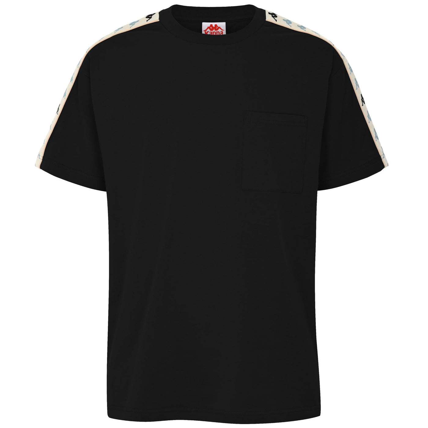 T-ShirtsTop Man 222 BANDA PAULO T-Shirt BLACK-BLUE STONE-WHITE CREAM-BEIGE Photo (jpg Rgb)			