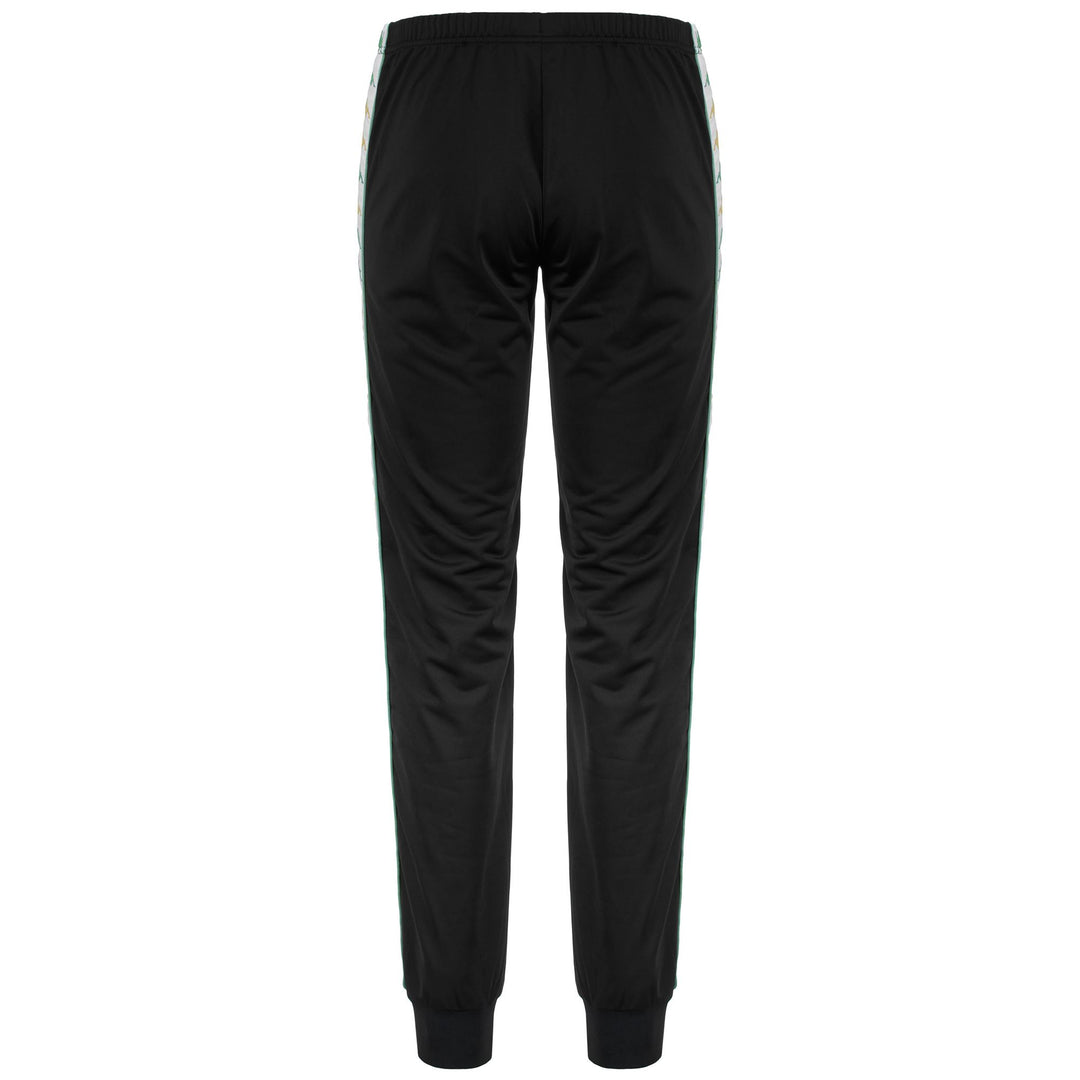 Pants Woman 222 BANDA WRASTORIAI SLIM Sport Trousers BLACK-WHITE-GREEN DUSTY Dressed Side (jpg Rgb)		