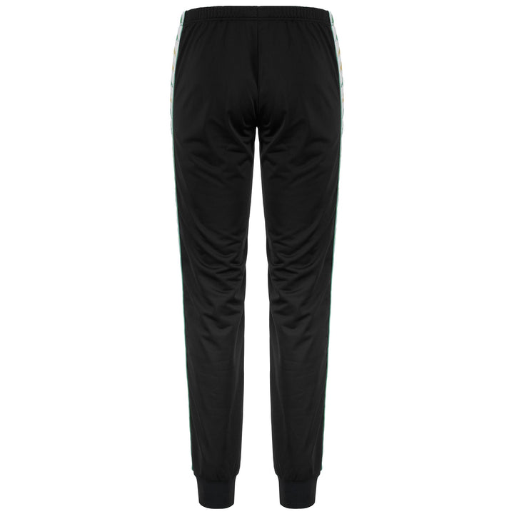 Pants Woman 222 BANDA WRASTORIAI SLIM Sport Trousers BLACK-WHITE-GREEN DUSTY Dressed Side (jpg Rgb)		