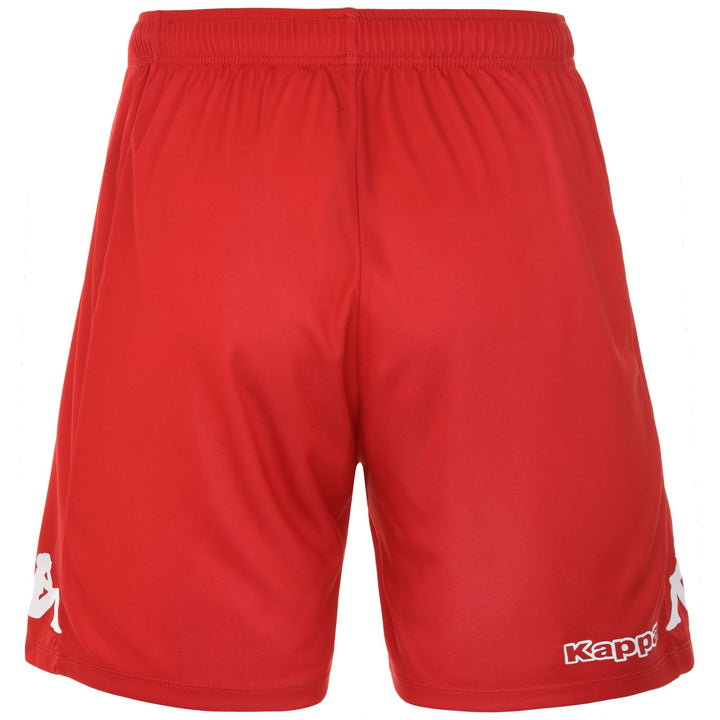 Shorts Man KAPPA4FOOTBALL NURCHETA Sport  Shorts RED CHINESE Dressed Side (jpg Rgb)		