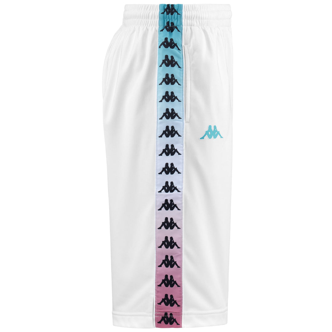 Shorts Man 222 BANDA TREADWELL DEGRADE Sport  Shorts WHITE-TURQUOISE-FUXIA Dressed Front (jpg Rgb)	