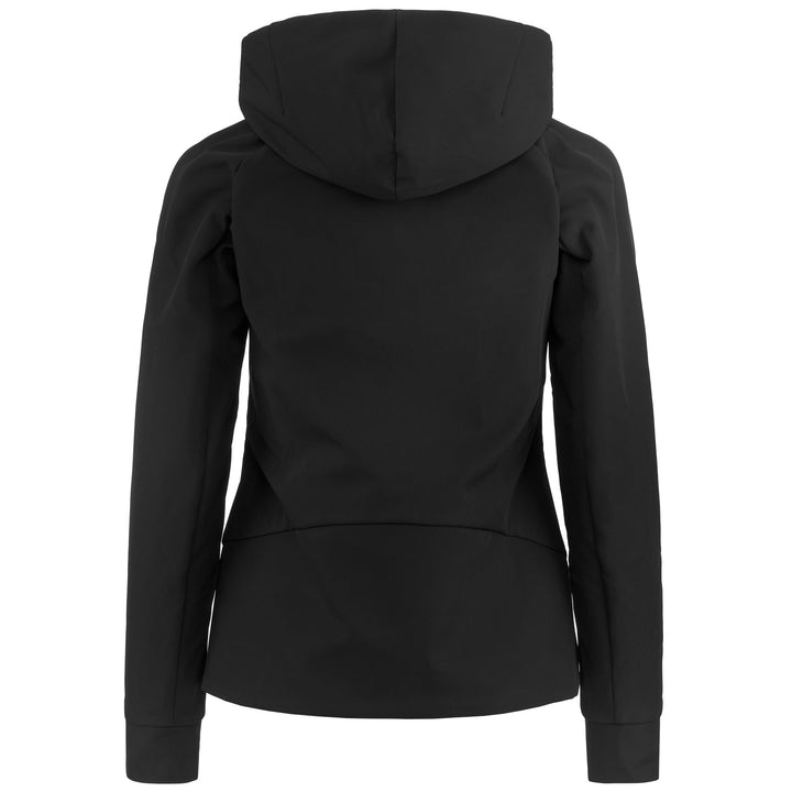 Fleece Woman 6CENTO  688J Jacket BLACK LT-BLACK Dressed Side (jpg Rgb)		