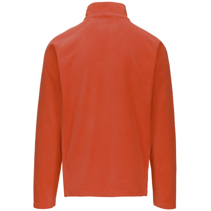 Fleece Unisex 6CENTO 687BFZ Jacket ORANGE SMUTTY Dressed Side (jpg Rgb)		