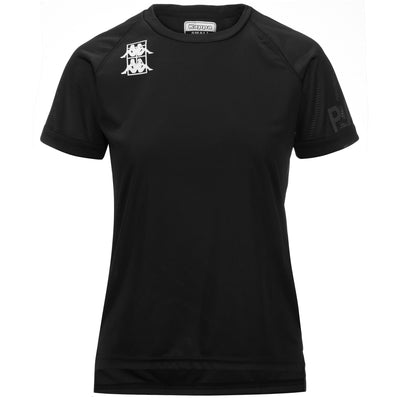 Active Jerseys Woman KOMBAT PADEL DEST Shirt BLACK - GREY BEAUTY Photo (jpg Rgb)			