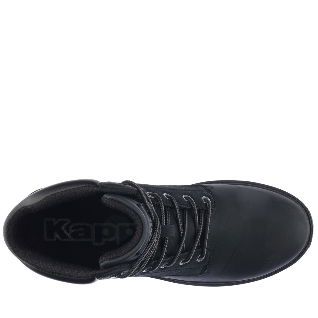 Ankle Boots Unisex LOGO FILLMORE MD Laced BLACK-GREY DK Dressed Back (jpg Rgb)		
