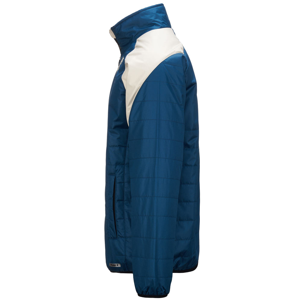 Jackets Man ARSECO 7 GENOA Mid BLUE LEGION-BEIGE Dressed Front (jpg Rgb)	