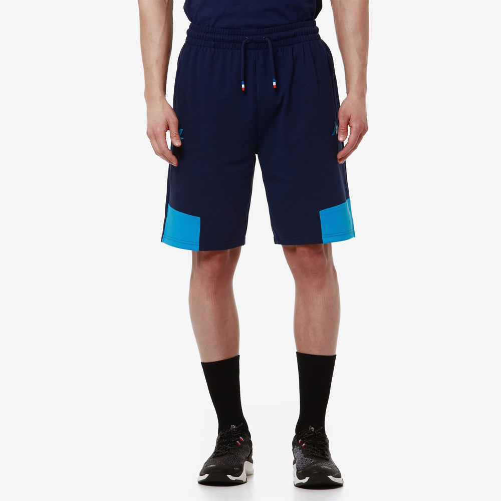 Shorts Man SUPPORTER ADOZIP ALPINE F1 Sport  Shorts BLUE TWILIGHT - BLUE DRESDEN Detail (jpg Rgb)			