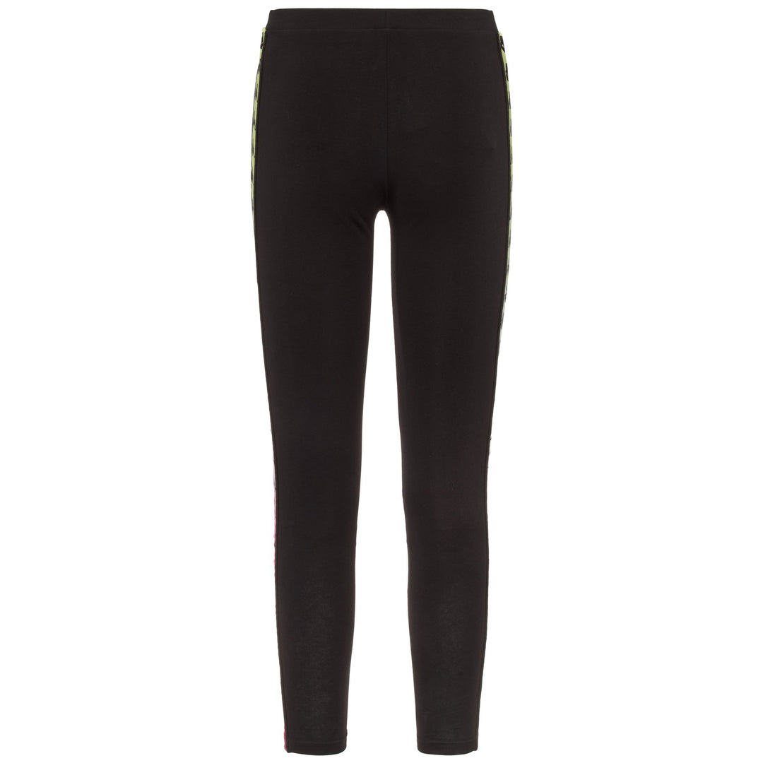 Pants Woman 222 BANDA ATUS DEGRADE Sport Trousers BLACK-FUXIA-LIME Dressed Side (jpg Rgb)		