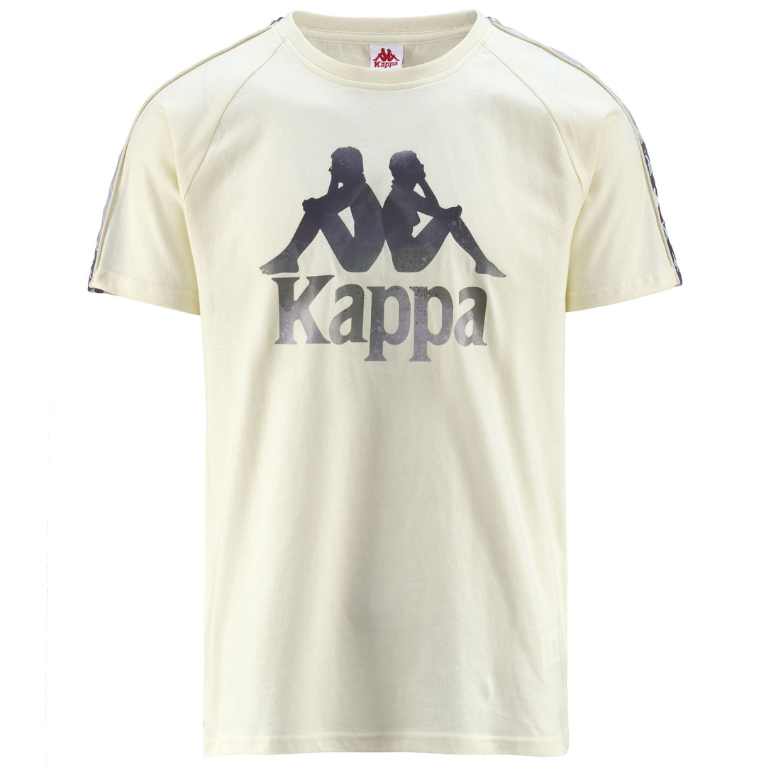 T-ShirtsTop Man 222 BANDA VOEN GRAPHIKTAPE T-Shirt WHITE CREAM-GREEN GRAPHIK Photo (jpg Rgb)			