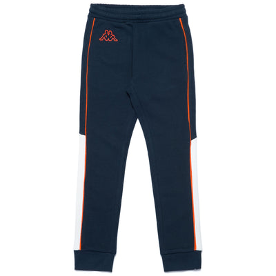 Pants Boy LOGO DEFES KID Sport Trousers blue space-white-orange | kappa Photo (jpg Rgb)			