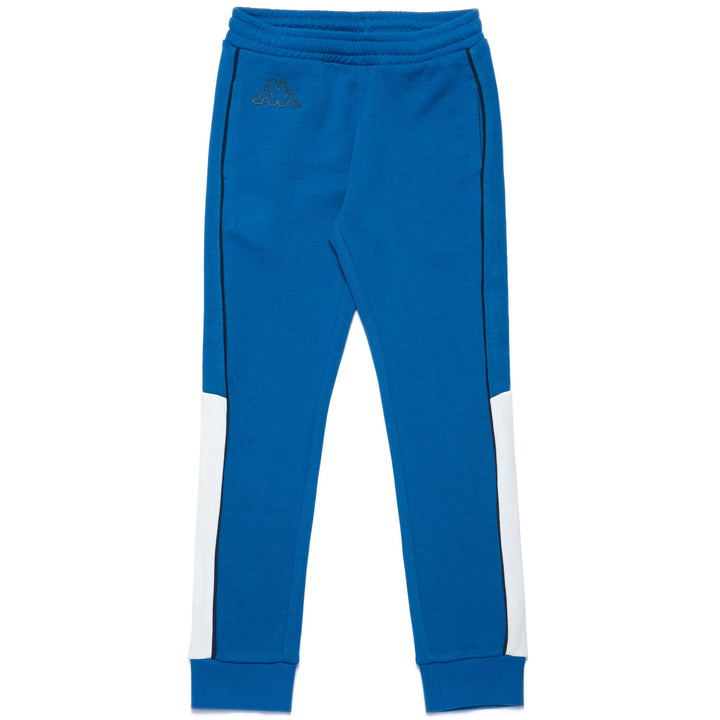 Pants Boy LOGO DEFES KID Sport Trousers BLUE OCEANO-WHITE-BLUE SPACE Photo (jpg Rgb)			