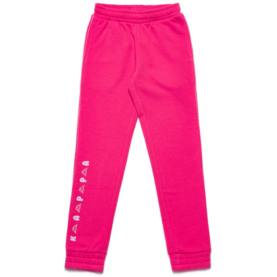 Pants Girl LOGO DUVA KID Sport Trousers Pink Fandango - Pink Intense | kappa Photo (jpg Rgb)			