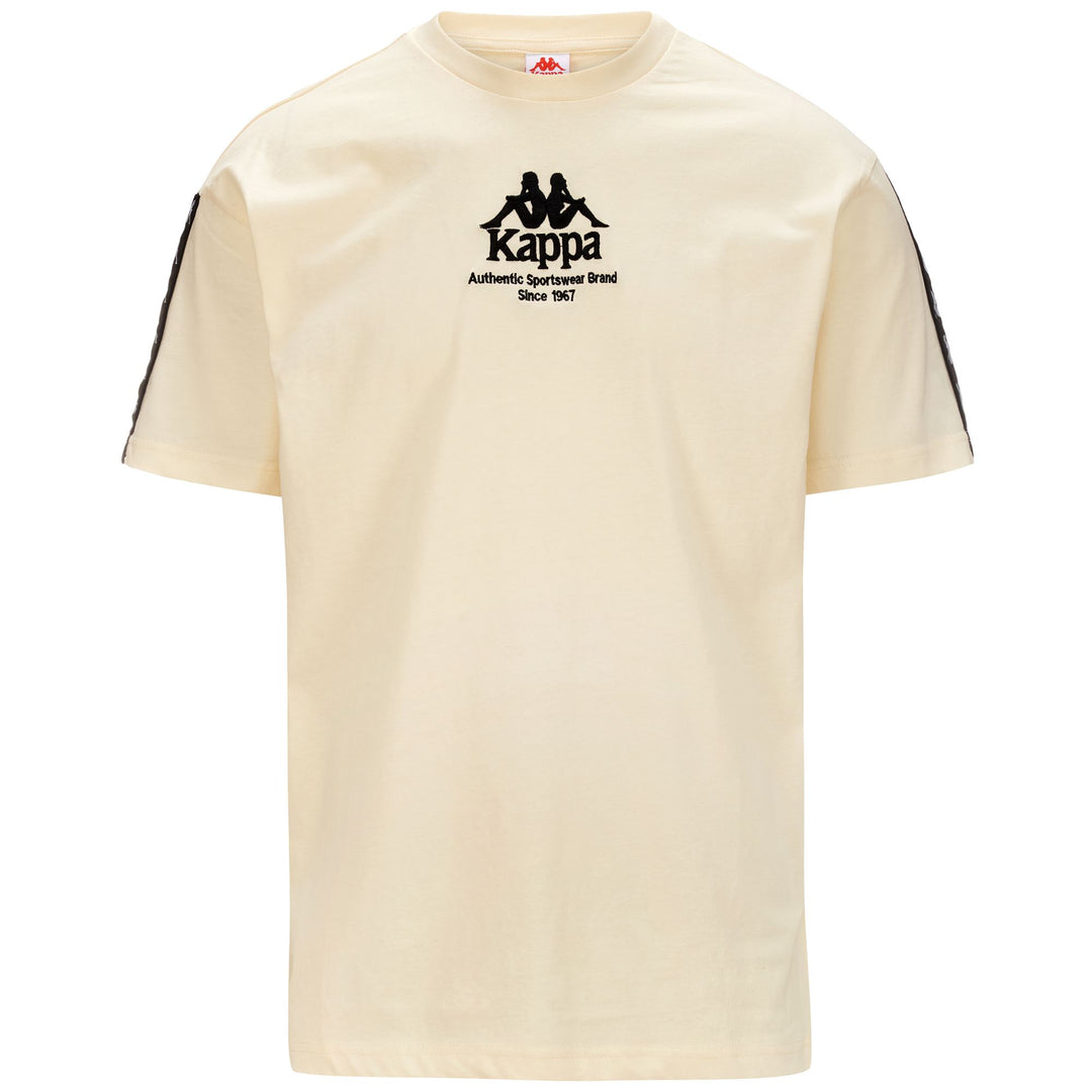 T-ShirtsTop Man 222 BANDA VASTO T-Shirt WHITE CREAM - BLACK Photo (jpg Rgb)			