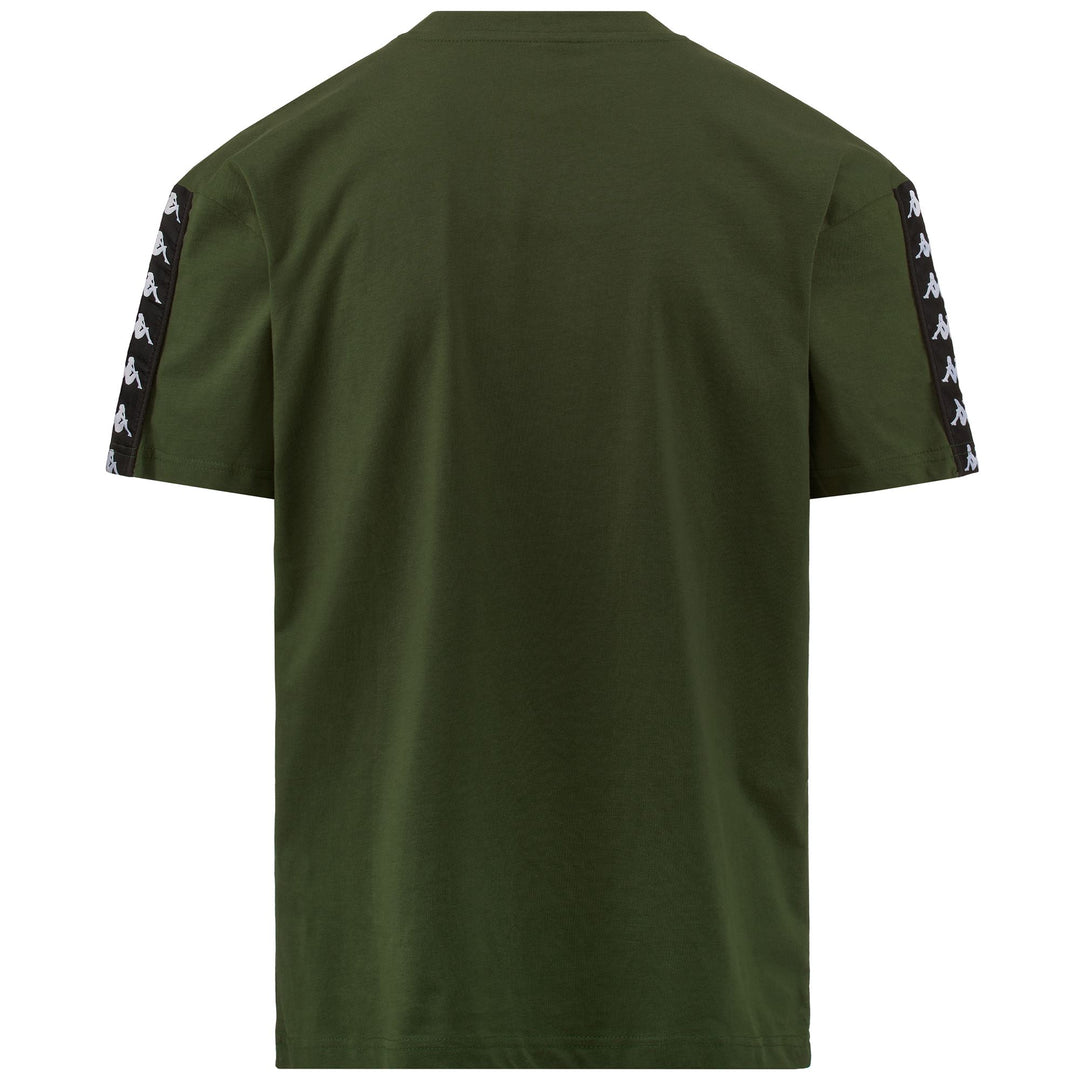 T-ShirtsTop Man 222 BANDA VASTO T-Shirt GREEN PARSLEY - BLACK Dressed Side (jpg Rgb)		