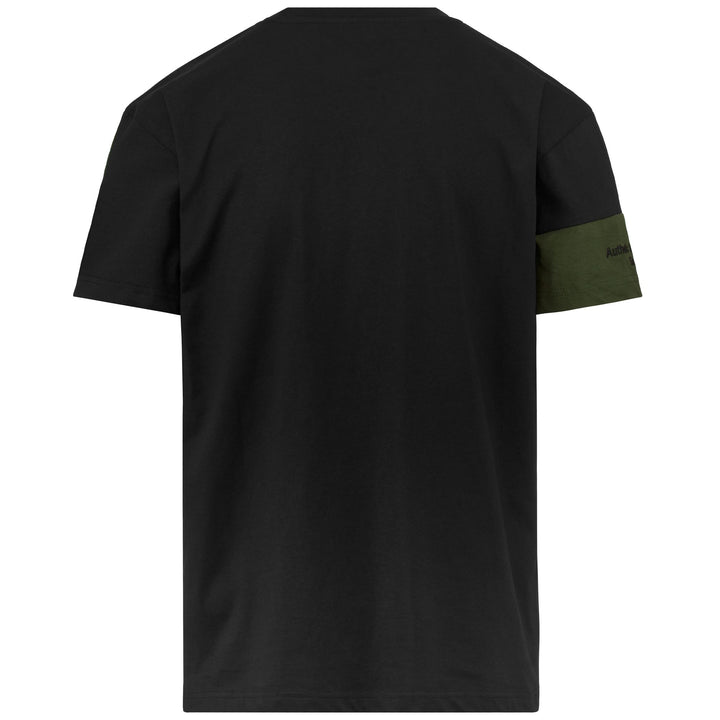 T-ShirtsTop Man 222 BANDA VISION T-Shirt GREEN PARSLEY - BLACK Dressed Side (jpg Rgb)		