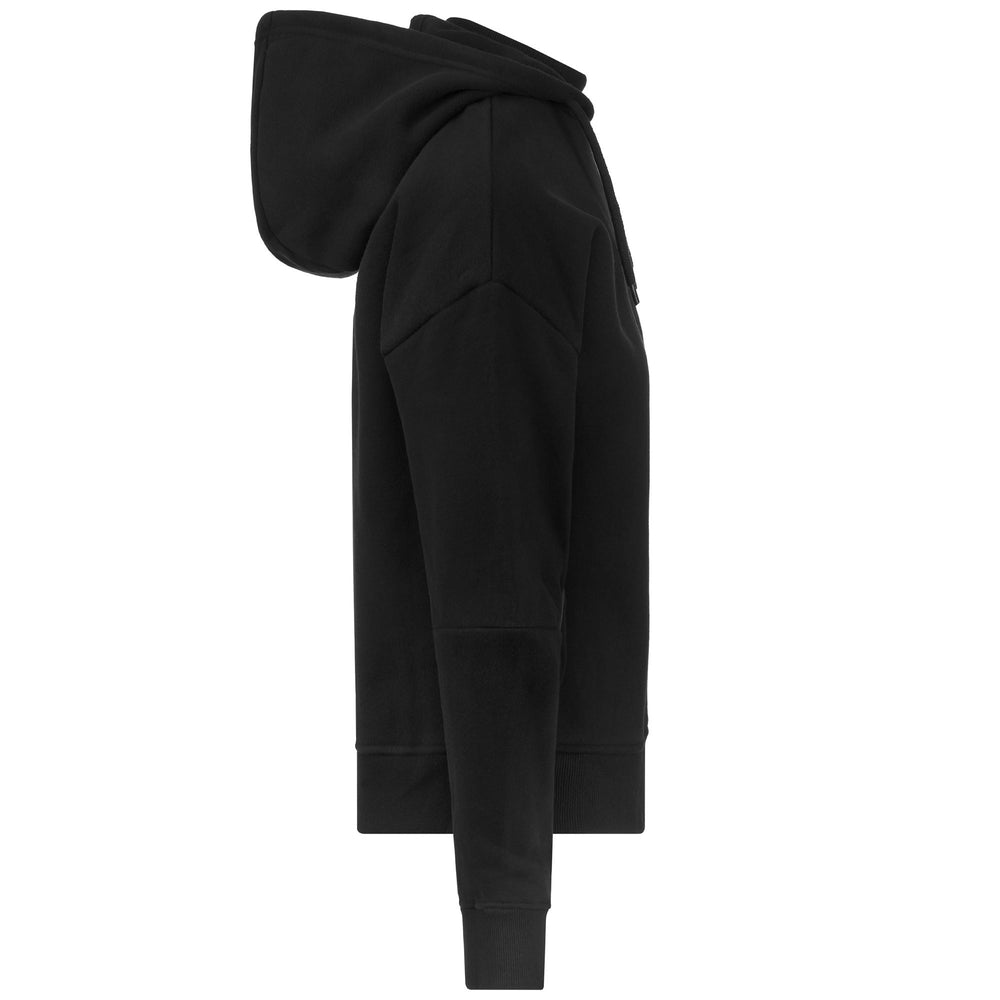 Fleece Woman LOGO DELTA Jumper BLACK Dressed Front (jpg Rgb)	